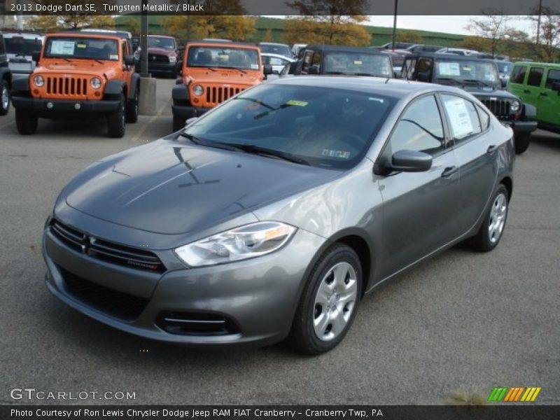 Tungsten Metallic / Black 2013 Dodge Dart SE