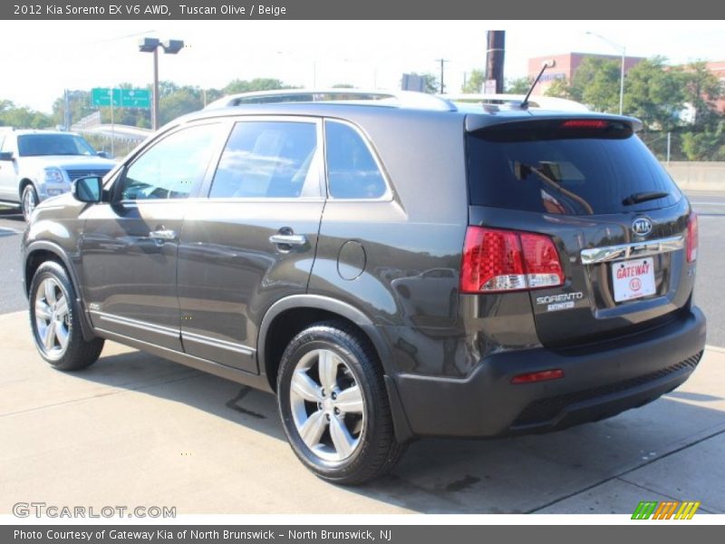 Tuscan Olive / Beige 2012 Kia Sorento EX V6 AWD