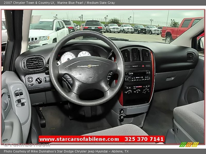 Marine Blue Pearl / Medium Slate Gray 2007 Chrysler Town & Country LX