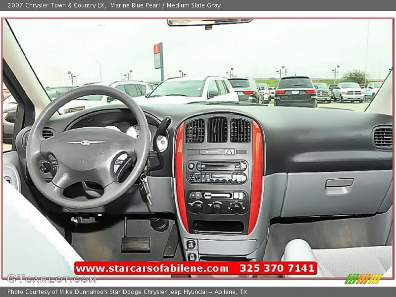Marine Blue Pearl / Medium Slate Gray 2007 Chrysler Town & Country LX