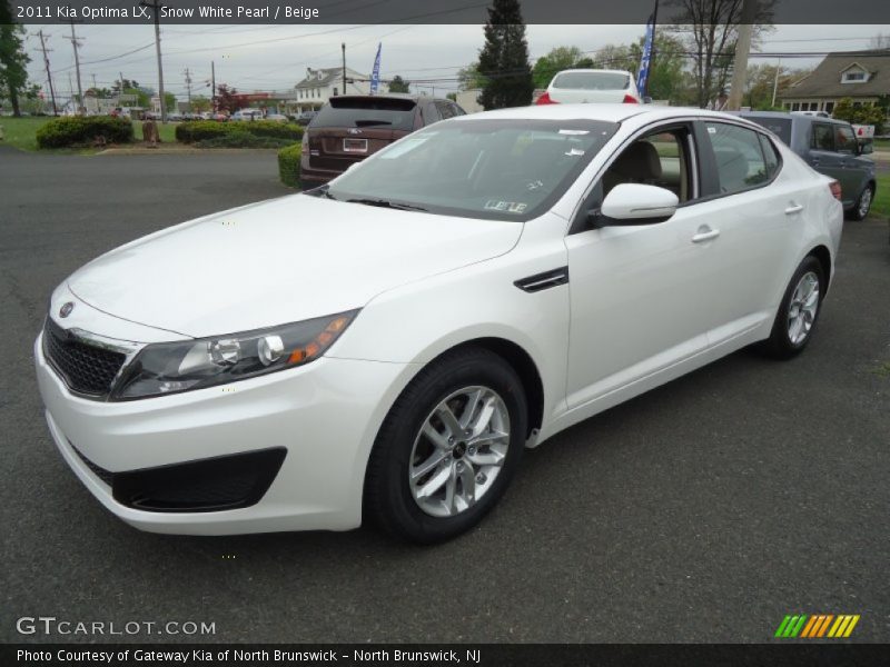 Snow White Pearl / Beige 2011 Kia Optima LX