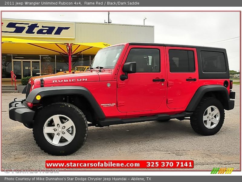 Flame Red / Black/Dark Saddle 2011 Jeep Wrangler Unlimited Rubicon 4x4