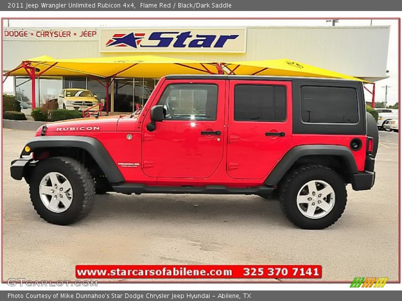 Flame Red / Black/Dark Saddle 2011 Jeep Wrangler Unlimited Rubicon 4x4