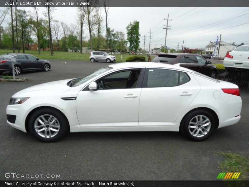 Snow White Pearl / Beige 2011 Kia Optima LX