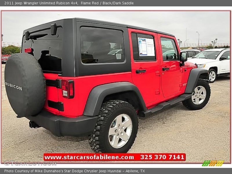 Flame Red / Black/Dark Saddle 2011 Jeep Wrangler Unlimited Rubicon 4x4