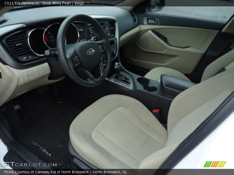 Snow White Pearl / Beige 2011 Kia Optima LX