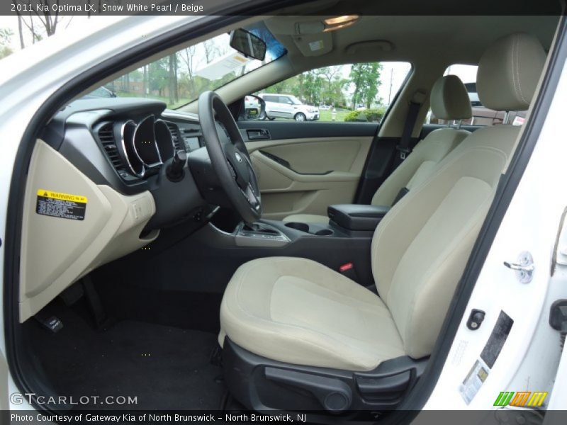Snow White Pearl / Beige 2011 Kia Optima LX