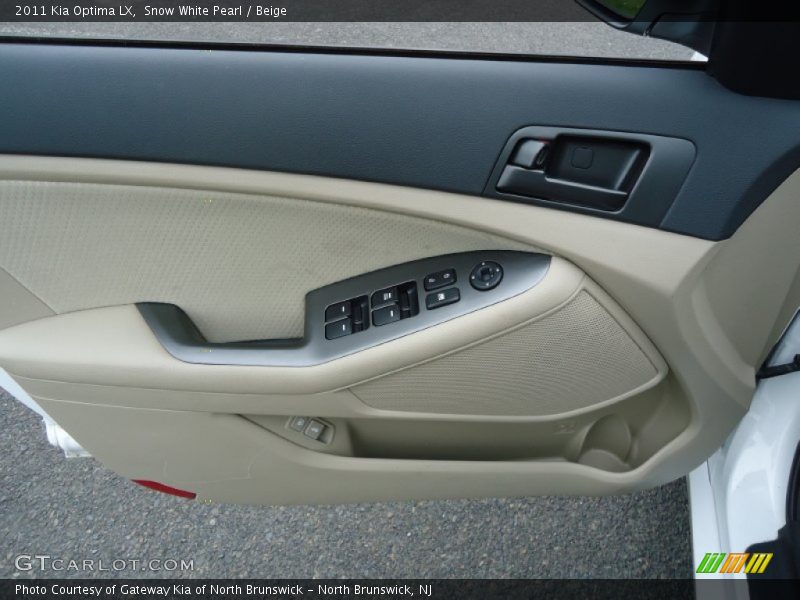 Snow White Pearl / Beige 2011 Kia Optima LX