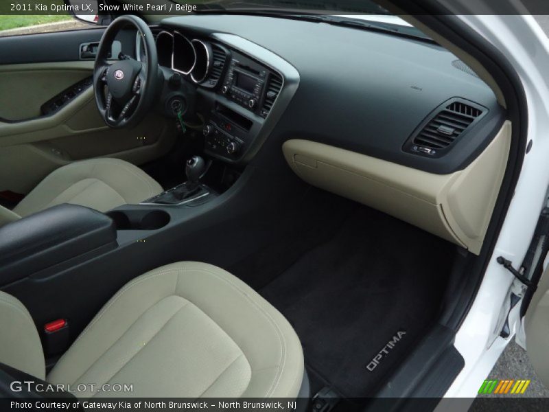 Snow White Pearl / Beige 2011 Kia Optima LX