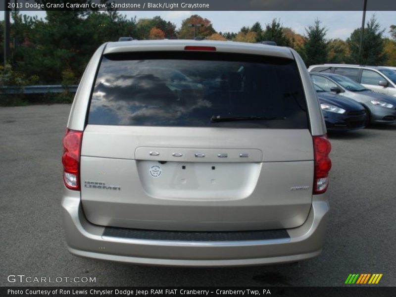 Sandstone / Black/Light Graystone 2013 Dodge Grand Caravan Crew