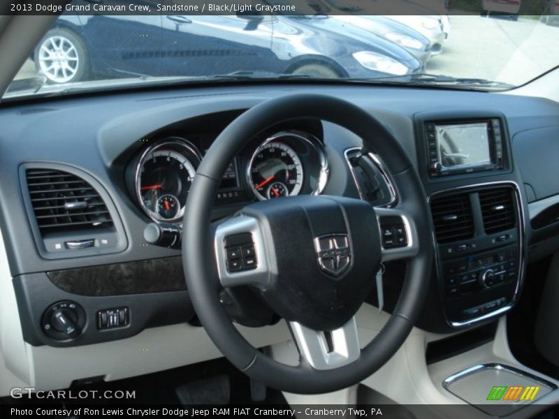 Sandstone / Black/Light Graystone 2013 Dodge Grand Caravan Crew