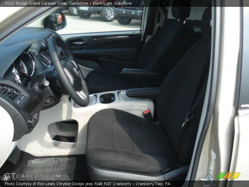 Sandstone / Black/Light Graystone 2013 Dodge Grand Caravan Crew