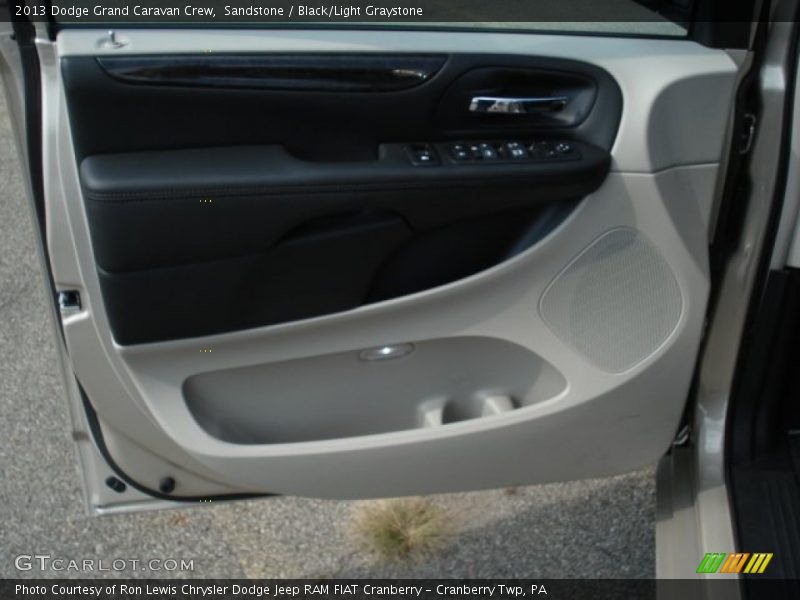 Sandstone / Black/Light Graystone 2013 Dodge Grand Caravan Crew
