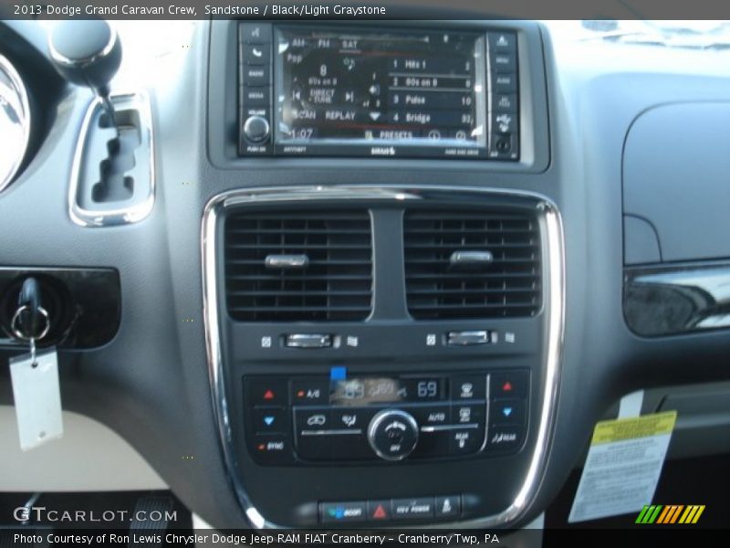 Sandstone / Black/Light Graystone 2013 Dodge Grand Caravan Crew