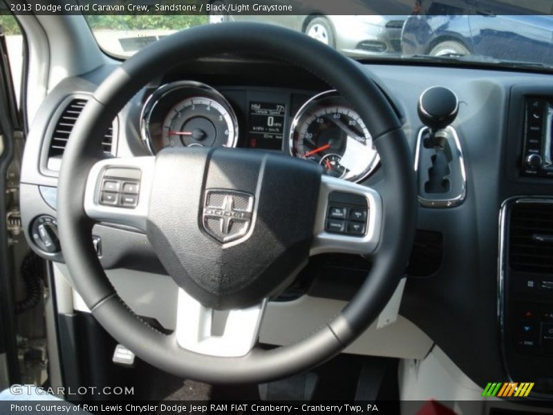 Sandstone / Black/Light Graystone 2013 Dodge Grand Caravan Crew