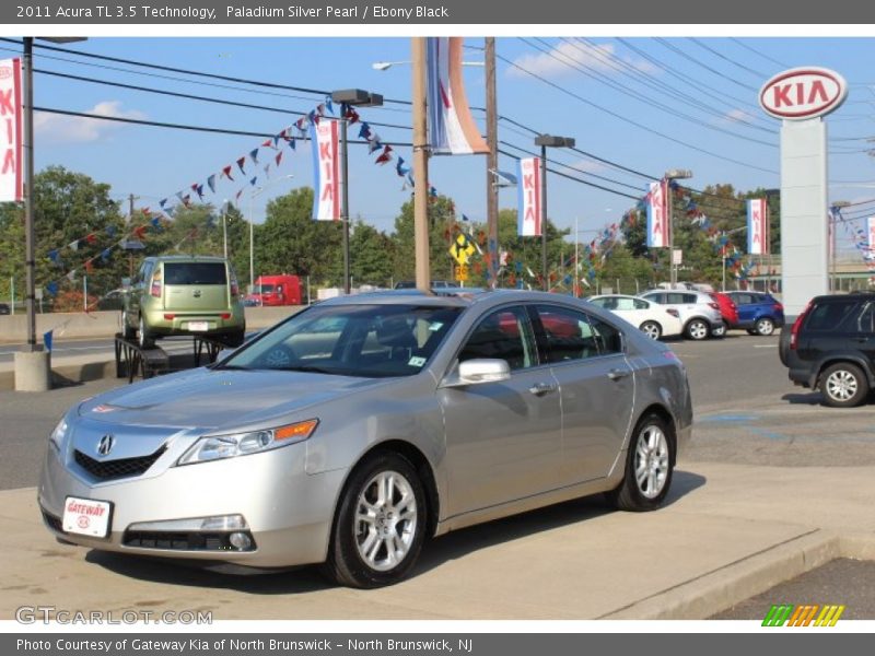 Paladium Silver Pearl / Ebony Black 2011 Acura TL 3.5 Technology