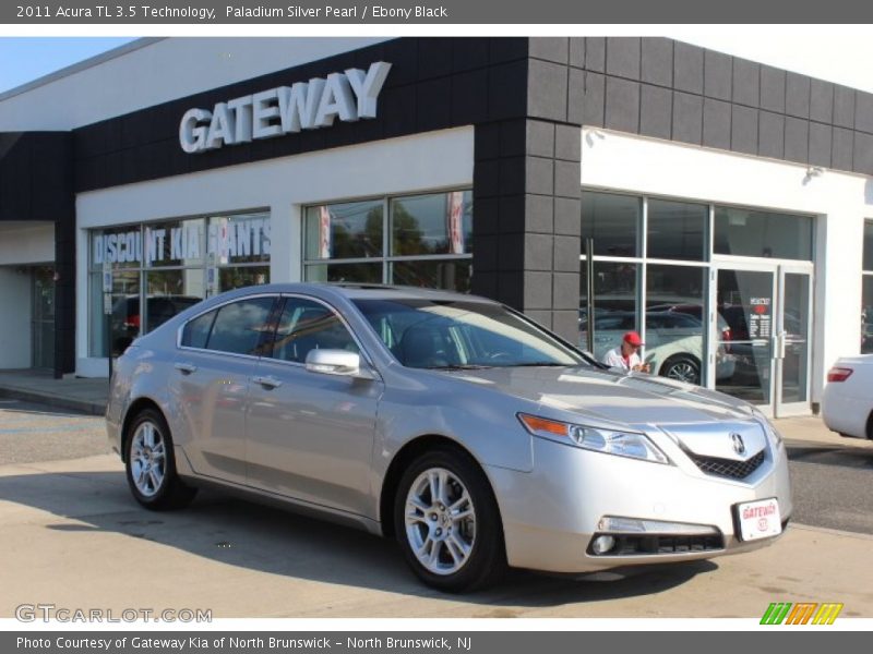 Paladium Silver Pearl / Ebony Black 2011 Acura TL 3.5 Technology