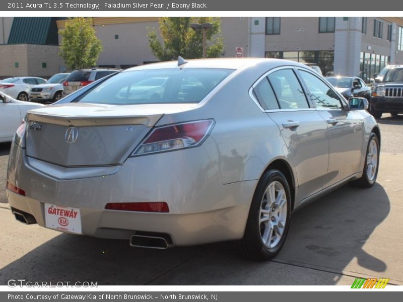Paladium Silver Pearl / Ebony Black 2011 Acura TL 3.5 Technology