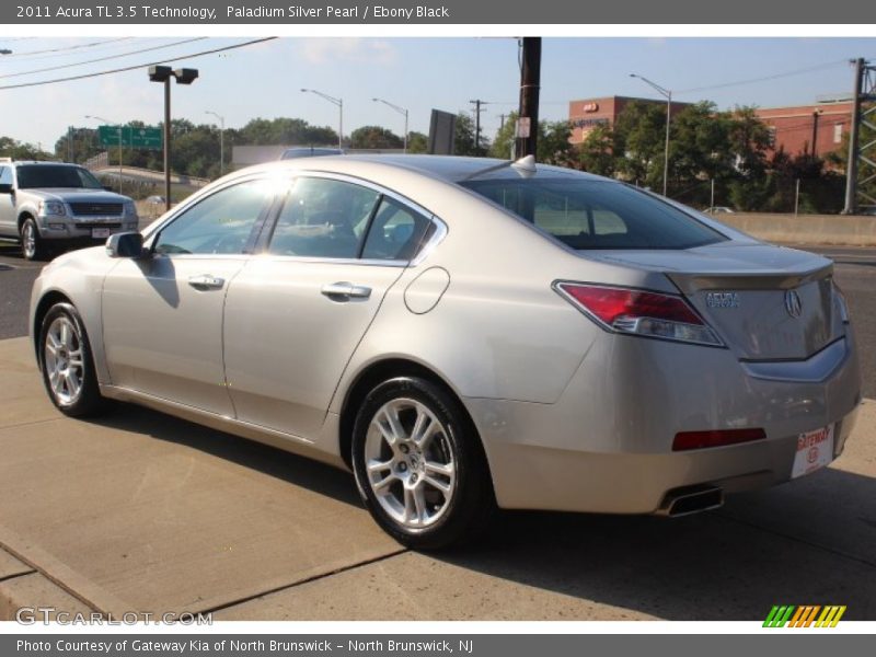 Paladium Silver Pearl / Ebony Black 2011 Acura TL 3.5 Technology
