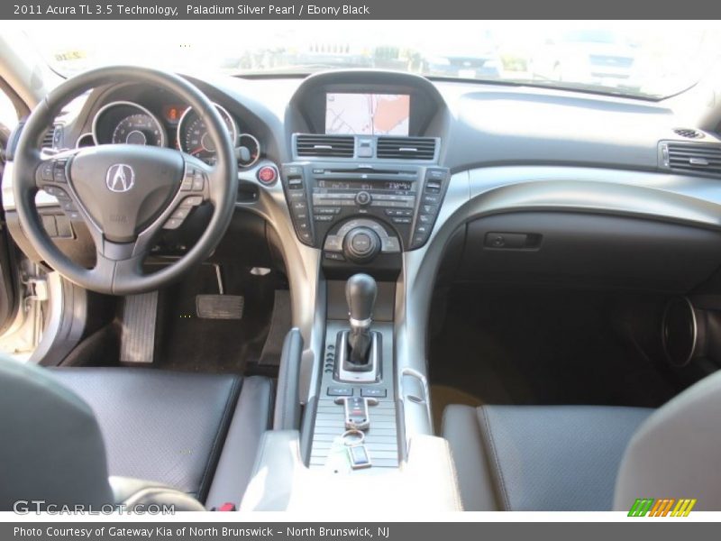 Paladium Silver Pearl / Ebony Black 2011 Acura TL 3.5 Technology