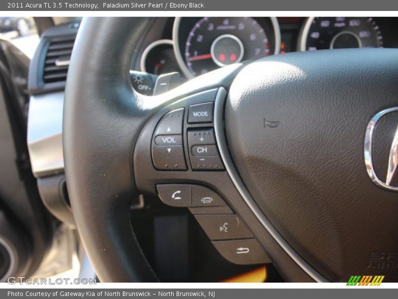 Paladium Silver Pearl / Ebony Black 2011 Acura TL 3.5 Technology