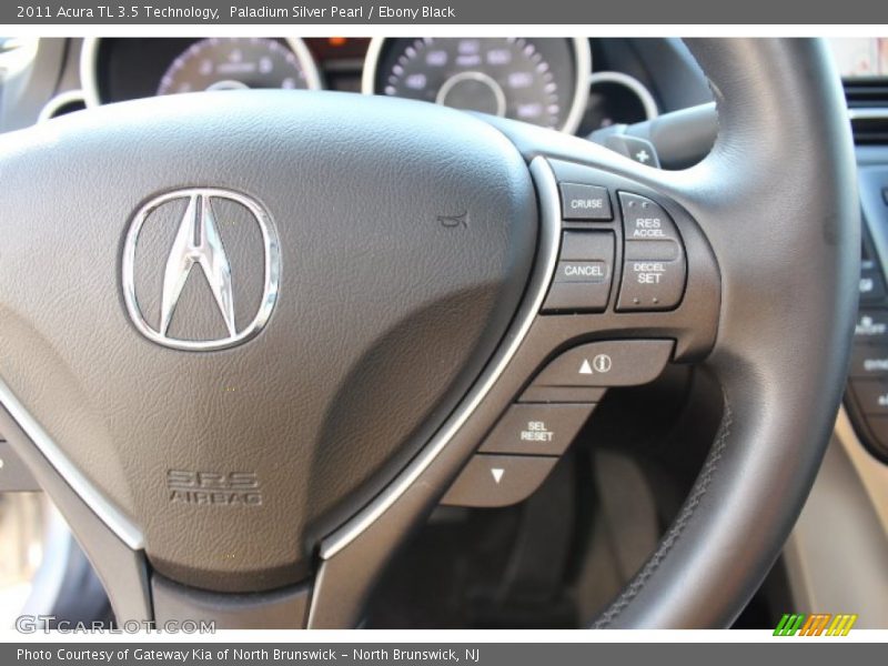 Paladium Silver Pearl / Ebony Black 2011 Acura TL 3.5 Technology