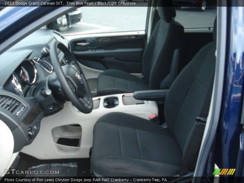True Blue Pearl / Black/Light Graystone 2013 Dodge Grand Caravan SXT
