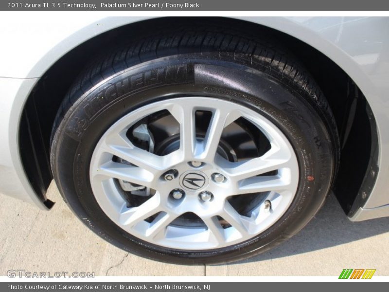 Paladium Silver Pearl / Ebony Black 2011 Acura TL 3.5 Technology