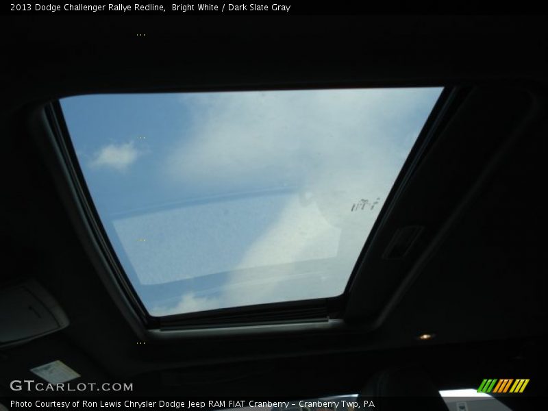 Bright White / Dark Slate Gray 2013 Dodge Challenger Rallye Redline