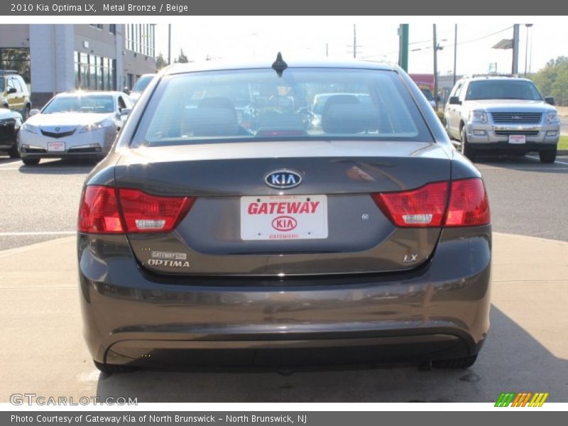 Metal Bronze / Beige 2010 Kia Optima LX