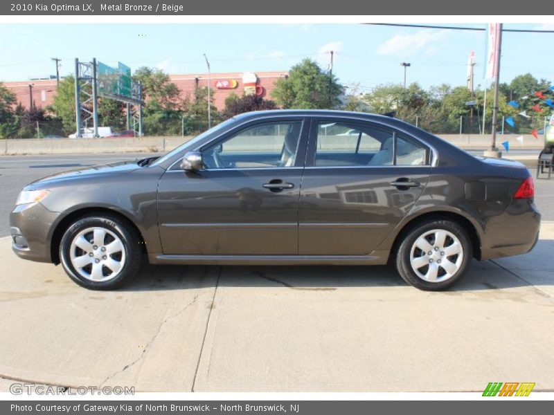 Metal Bronze / Beige 2010 Kia Optima LX
