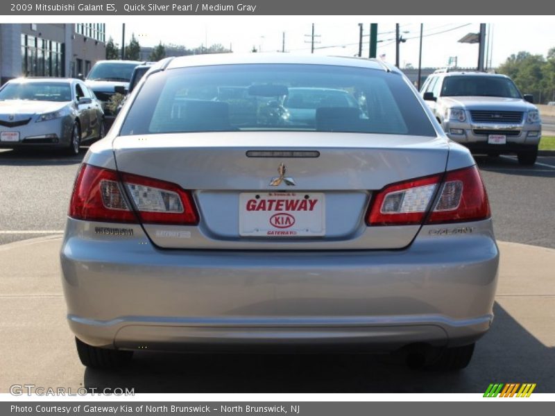 Quick Silver Pearl / Medium Gray 2009 Mitsubishi Galant ES