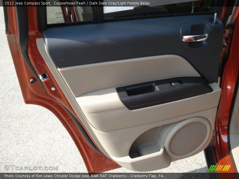 Copperhead Pearl / Dark Slate Gray/Light Pebble Beige 2012 Jeep Compass Sport