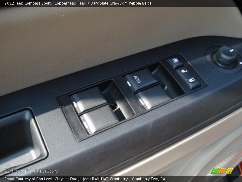 Copperhead Pearl / Dark Slate Gray/Light Pebble Beige 2012 Jeep Compass Sport