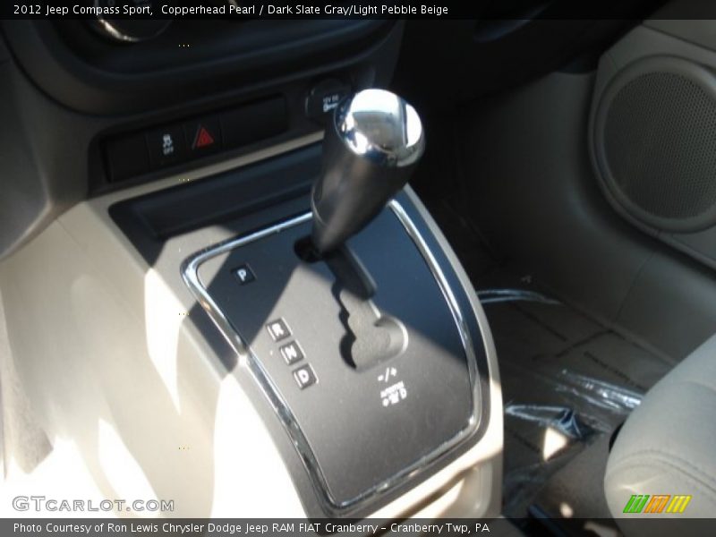 Copperhead Pearl / Dark Slate Gray/Light Pebble Beige 2012 Jeep Compass Sport