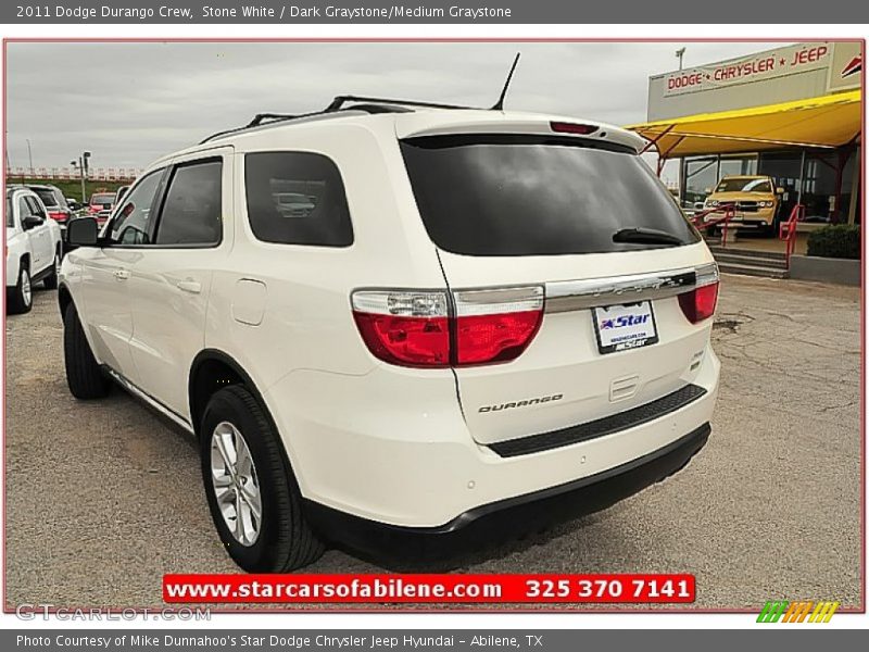 Stone White / Dark Graystone/Medium Graystone 2011 Dodge Durango Crew