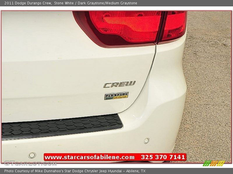 Stone White / Dark Graystone/Medium Graystone 2011 Dodge Durango Crew