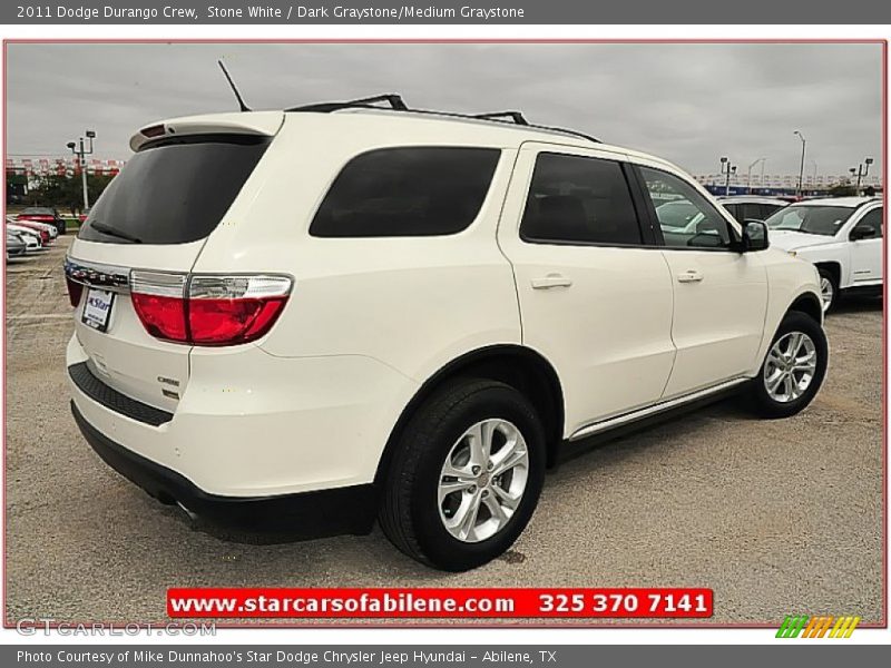 Stone White / Dark Graystone/Medium Graystone 2011 Dodge Durango Crew