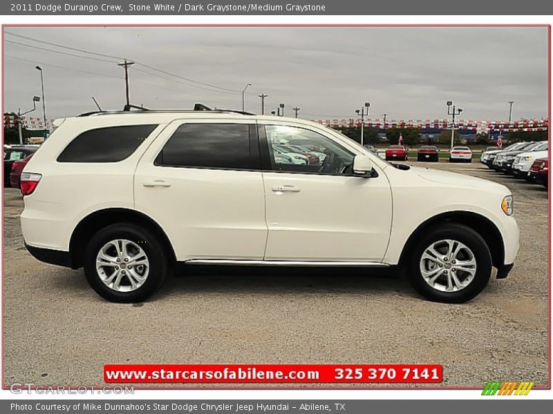 Stone White / Dark Graystone/Medium Graystone 2011 Dodge Durango Crew