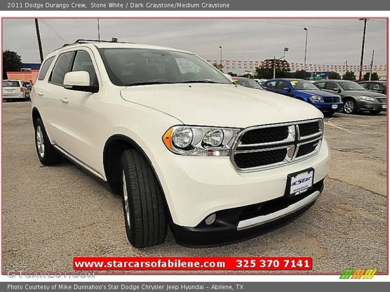 Stone White / Dark Graystone/Medium Graystone 2011 Dodge Durango Crew