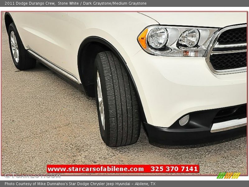 Stone White / Dark Graystone/Medium Graystone 2011 Dodge Durango Crew