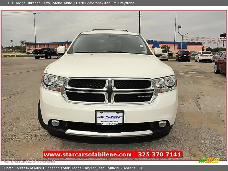 Stone White / Dark Graystone/Medium Graystone 2011 Dodge Durango Crew
