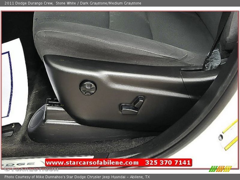 Stone White / Dark Graystone/Medium Graystone 2011 Dodge Durango Crew