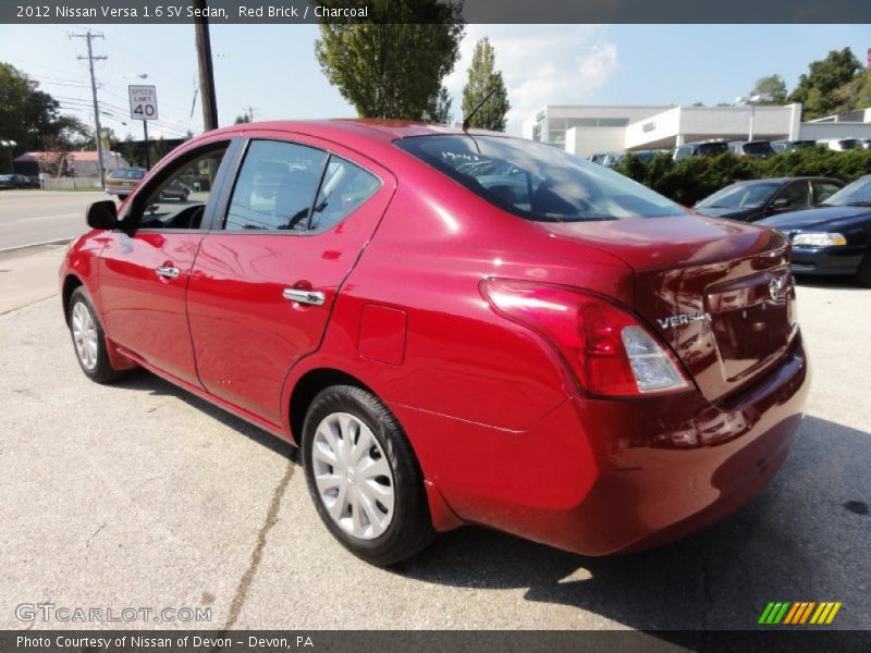 Red Brick / Charcoal 2012 Nissan Versa 1.6 SV Sedan