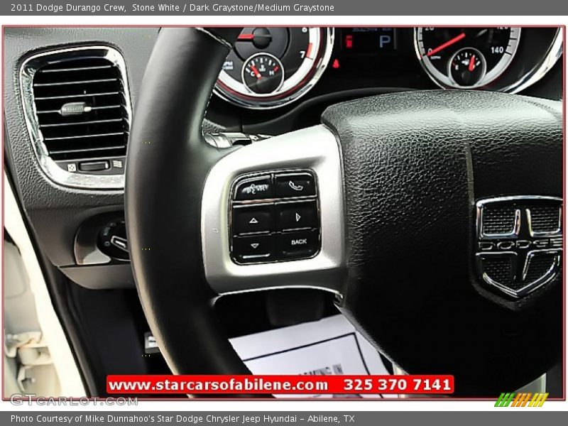 Stone White / Dark Graystone/Medium Graystone 2011 Dodge Durango Crew