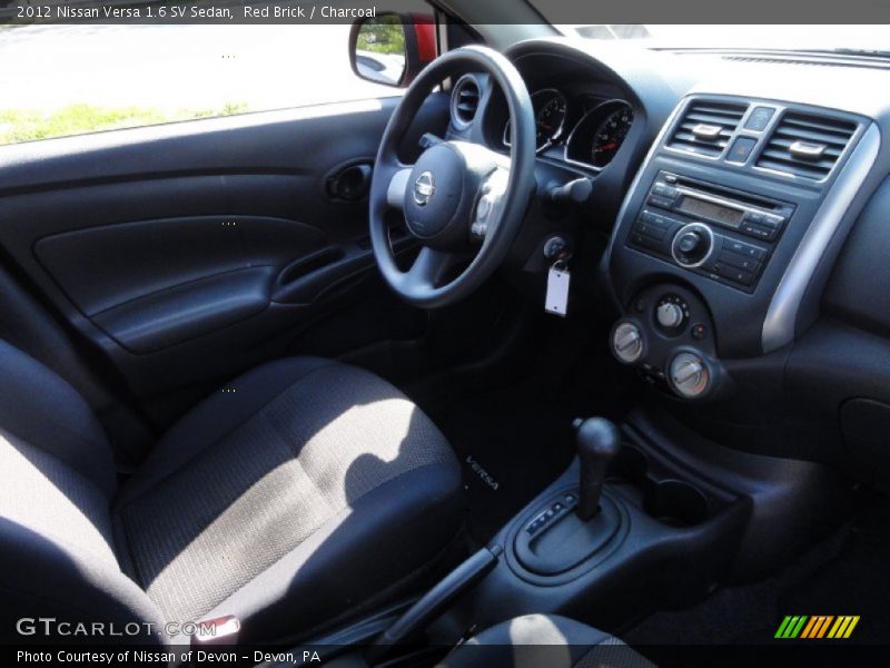 Red Brick / Charcoal 2012 Nissan Versa 1.6 SV Sedan