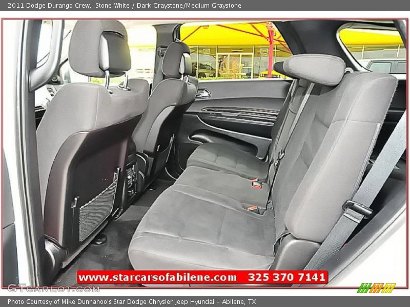 Stone White / Dark Graystone/Medium Graystone 2011 Dodge Durango Crew