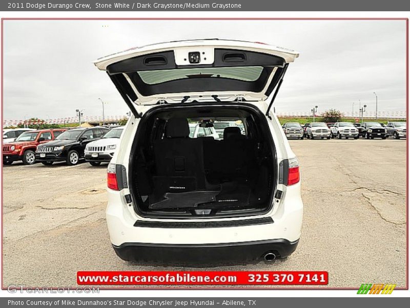 Stone White / Dark Graystone/Medium Graystone 2011 Dodge Durango Crew