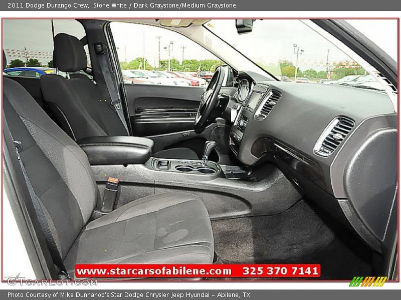Stone White / Dark Graystone/Medium Graystone 2011 Dodge Durango Crew