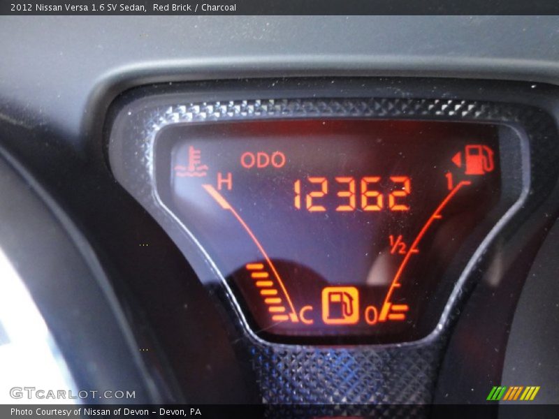 Red Brick / Charcoal 2012 Nissan Versa 1.6 SV Sedan
